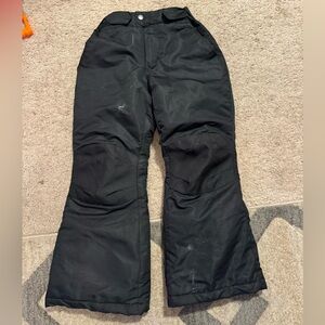 Swiss Tech Kids Unisex Youth Snow Pants Black Size M 7/8